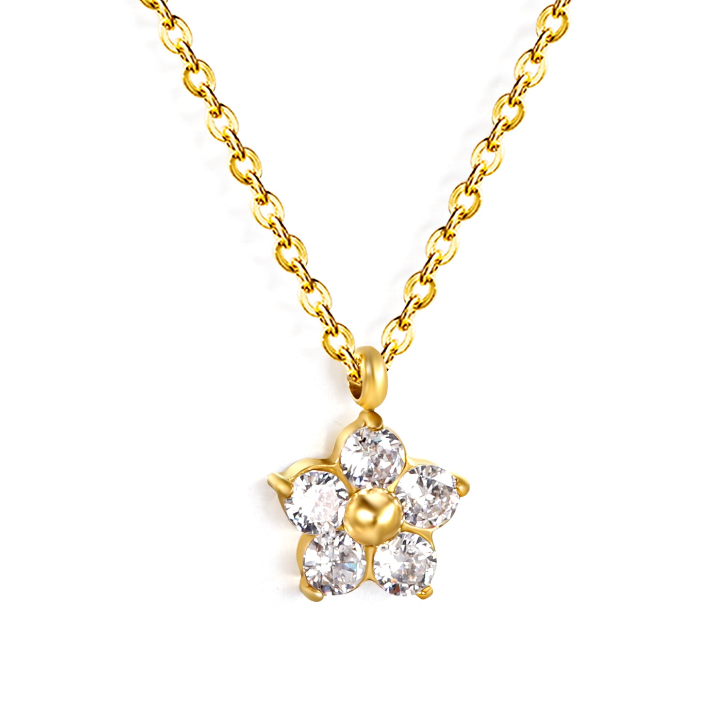 Zircon-Blossom-Pendant-Necklace