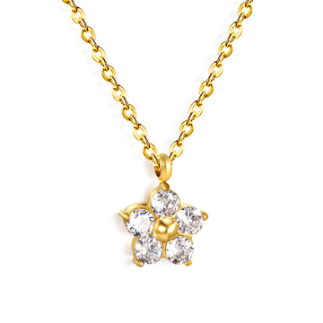 Zircon-Blossom-Pendant-Necklace