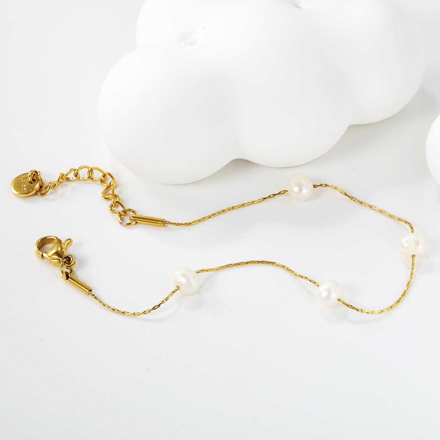 Golden-Freshwater-Pearl-Bracelet-Set
