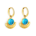Turquoise-Horizon-Semicircle-Studs