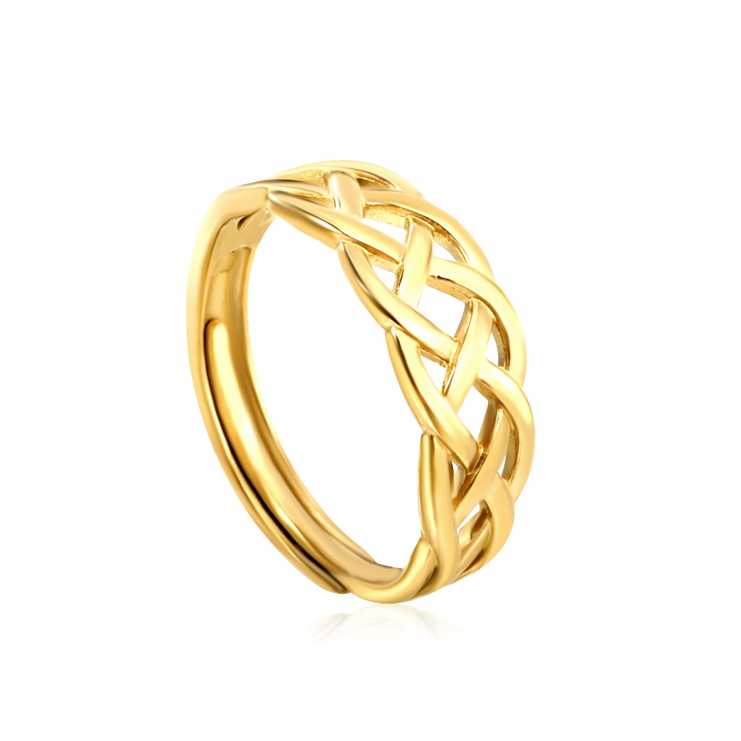 Weave-Cross-Lines-Gold-Ring