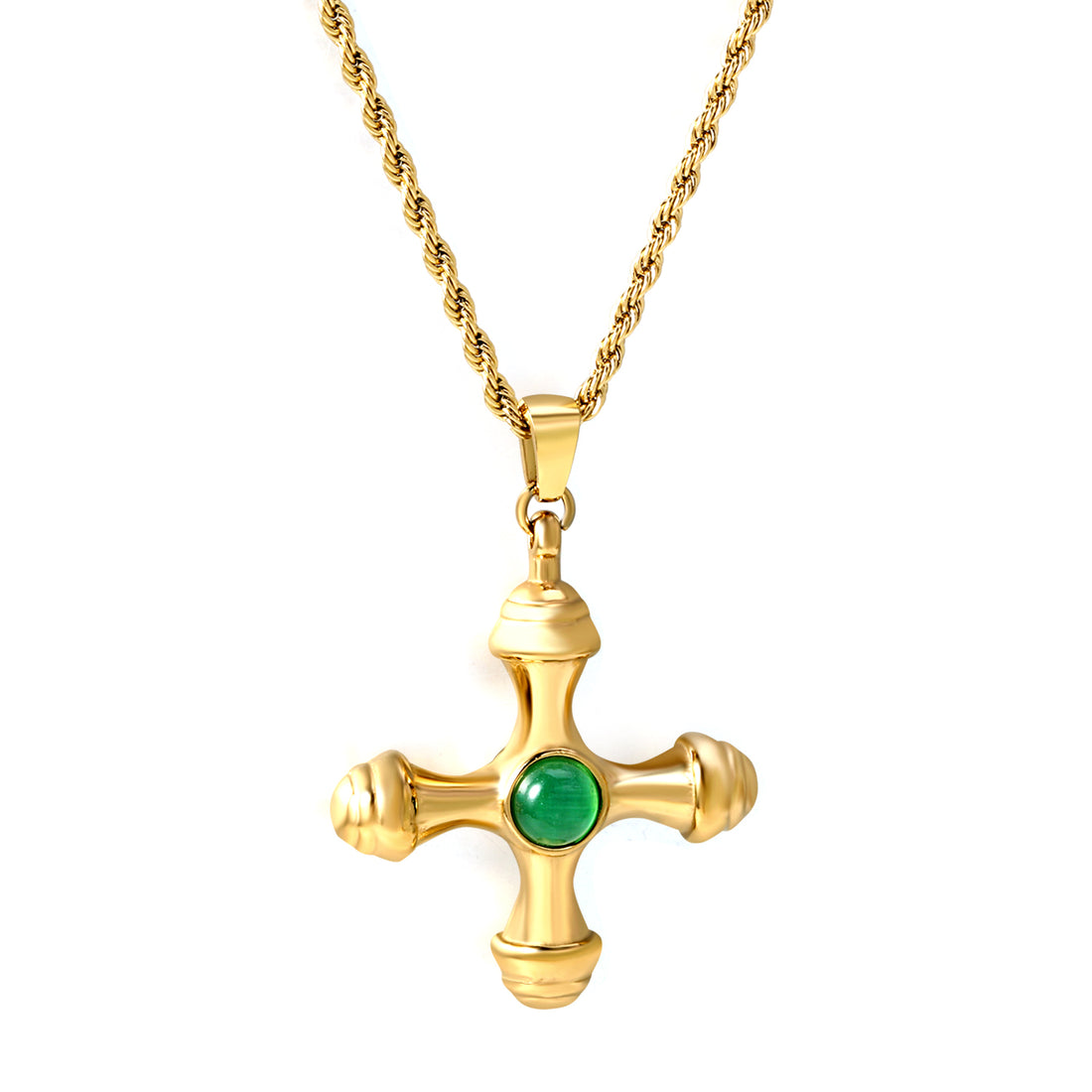 Cat's-Eye-Cross-Pendant-Necklace