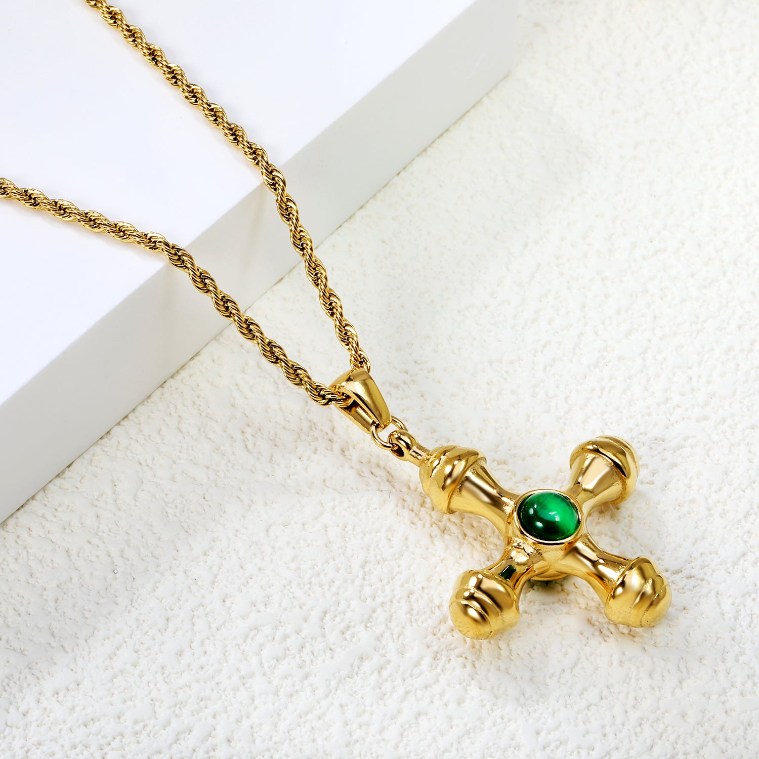 Cat's-Eye-Cross-Pendant-Necklace