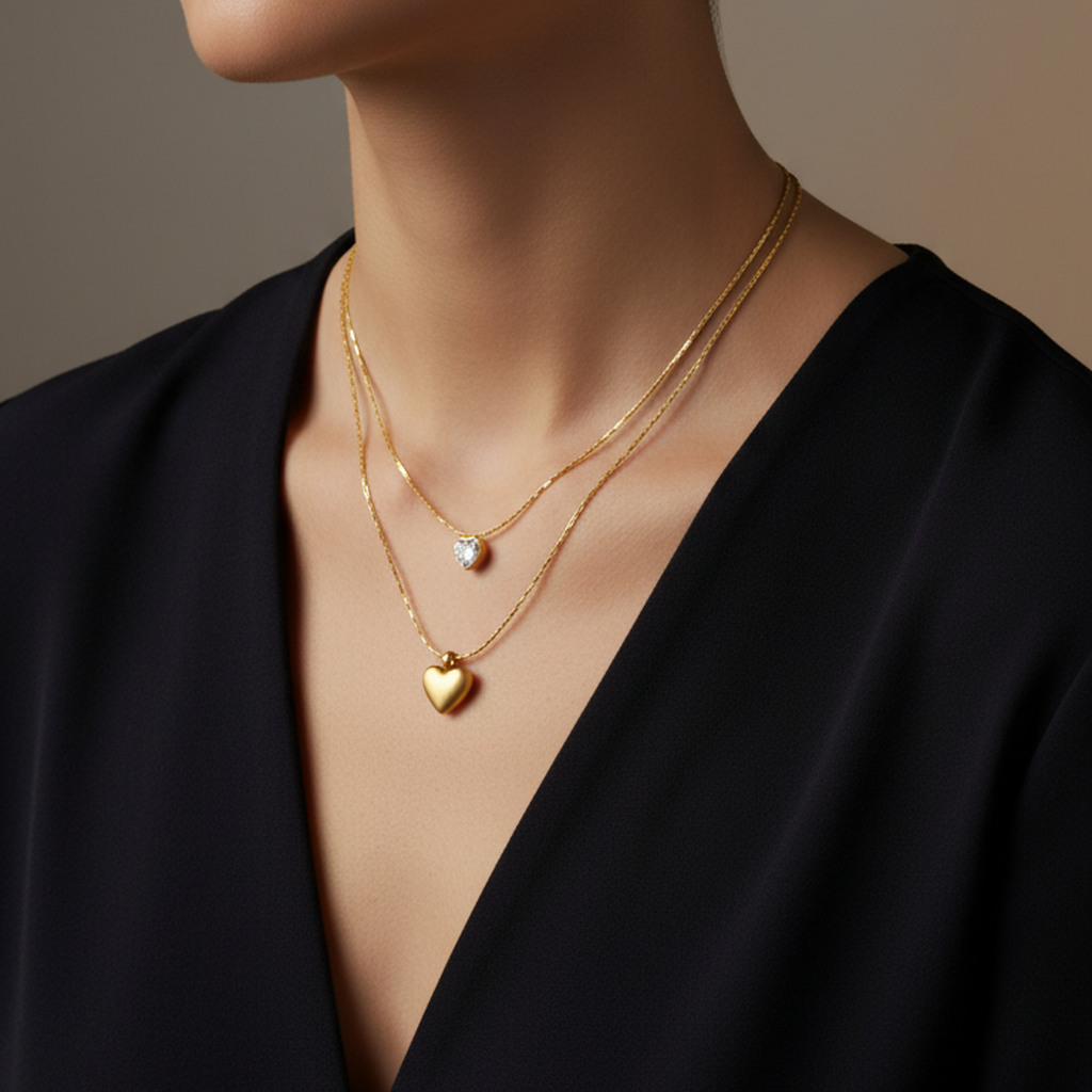 Heartfelt-Layered-Chain-Necklace