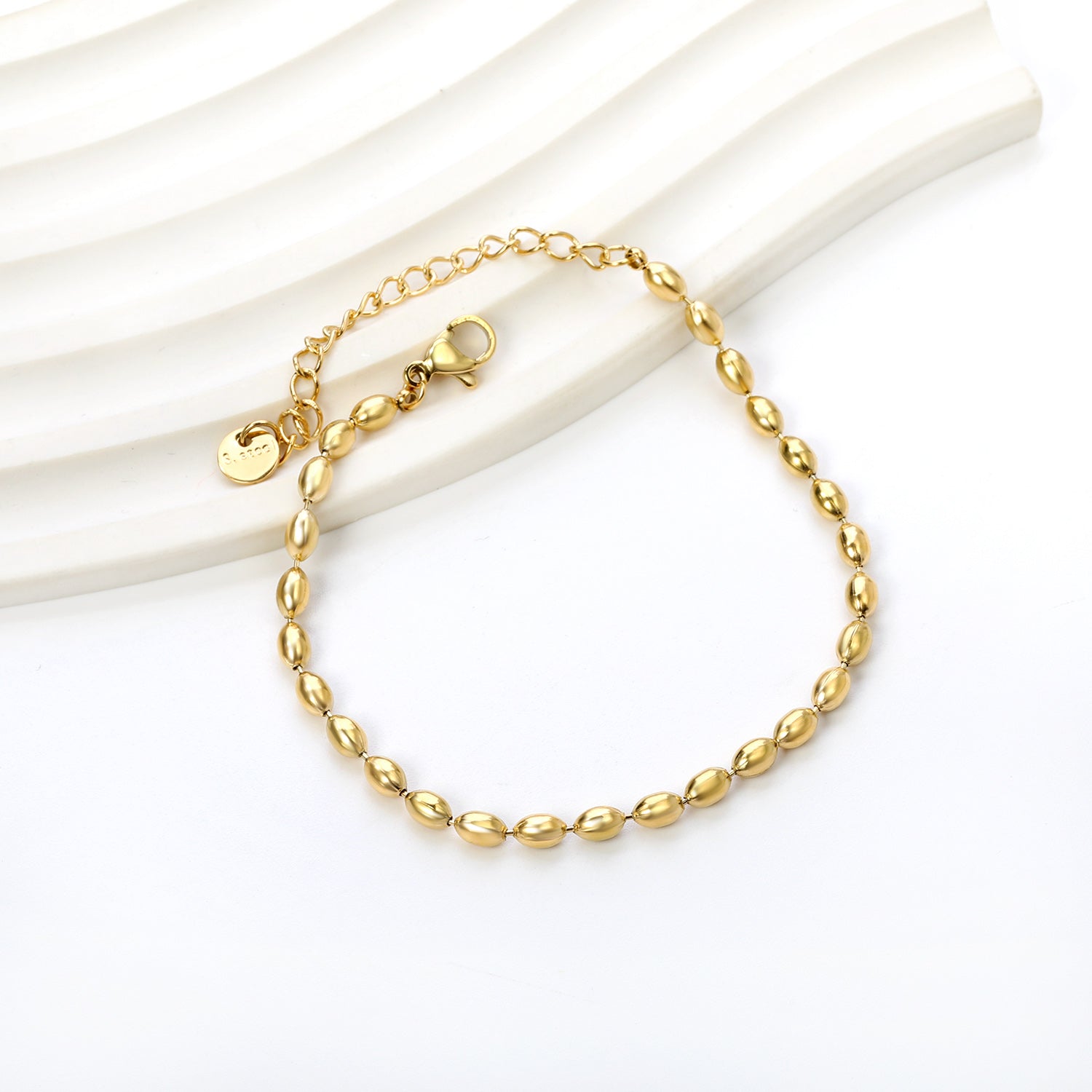 Wheat-Bead-Charm-Bracelet