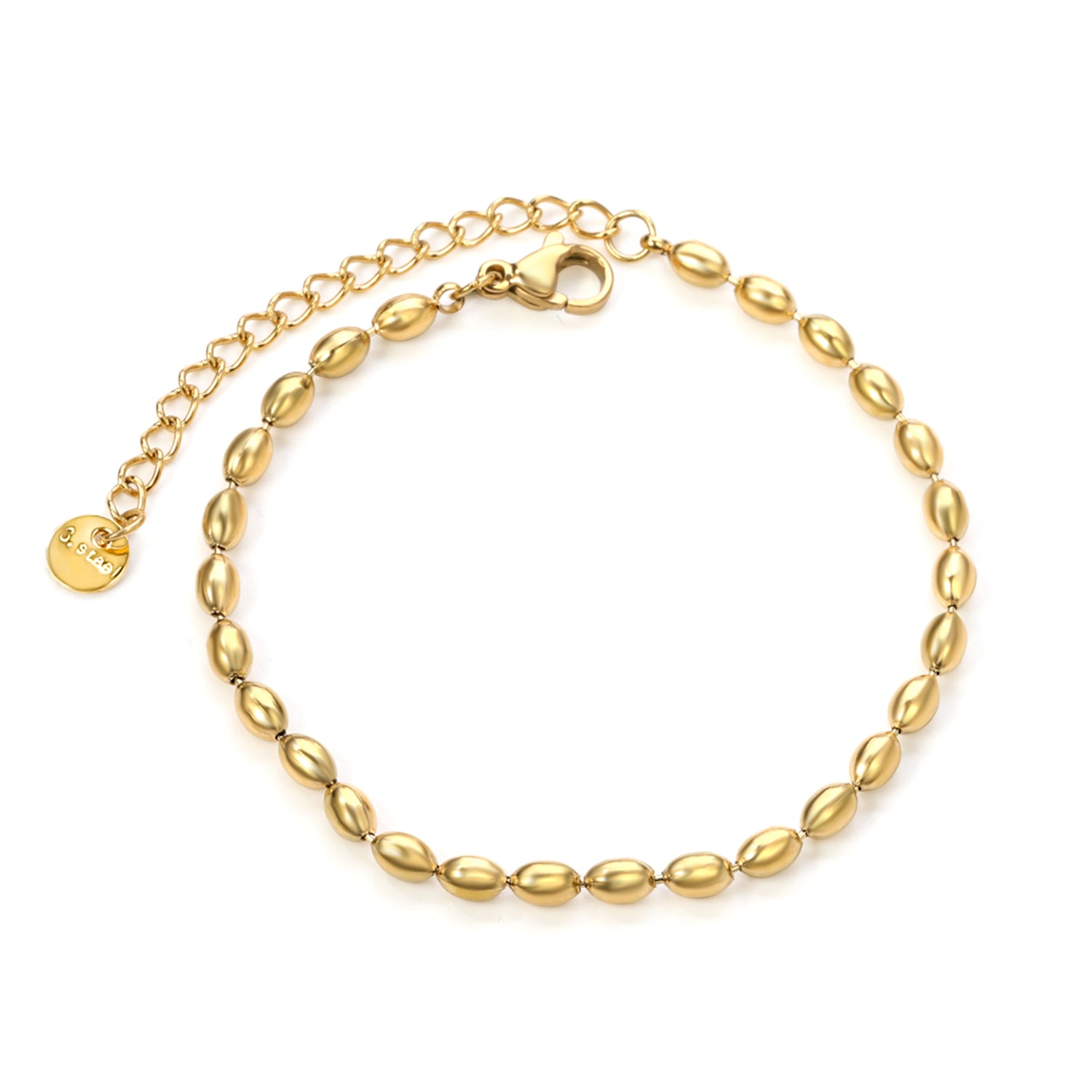 Wheat-Bead-Charm-Bracelet