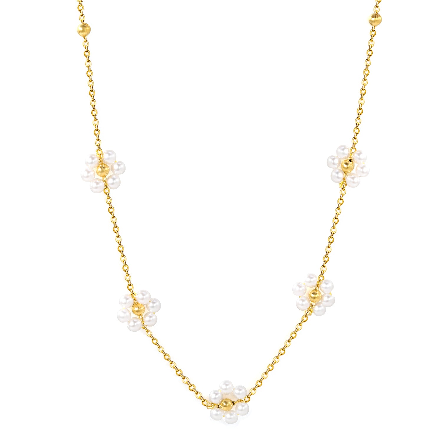 Floral-Pearl-Pendant-Necklace