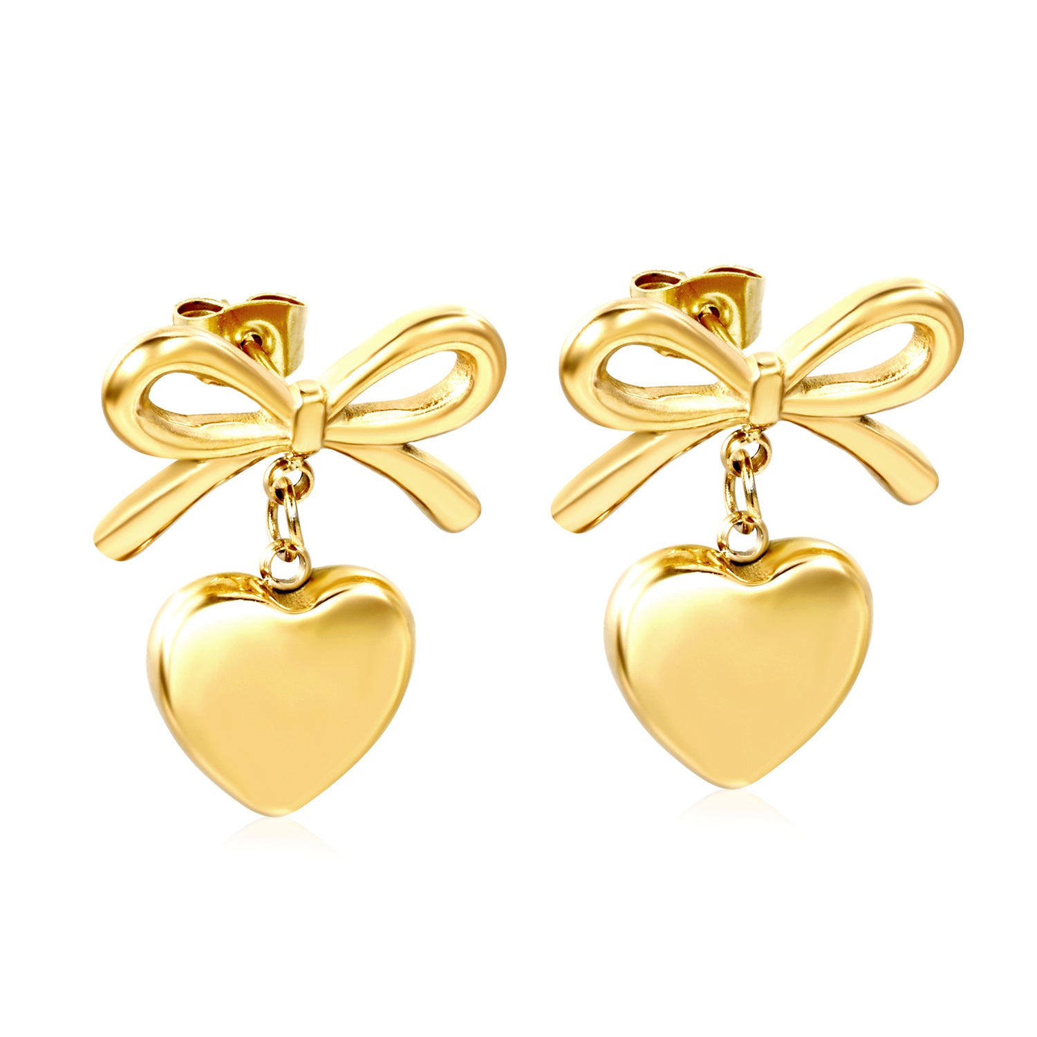 Bow-Heart-Charm-Studs