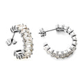 C-Shaped-Radiant-Diamond-Studs
