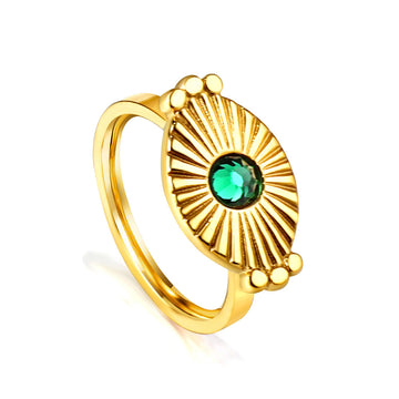 Bague Soleil Émeraude