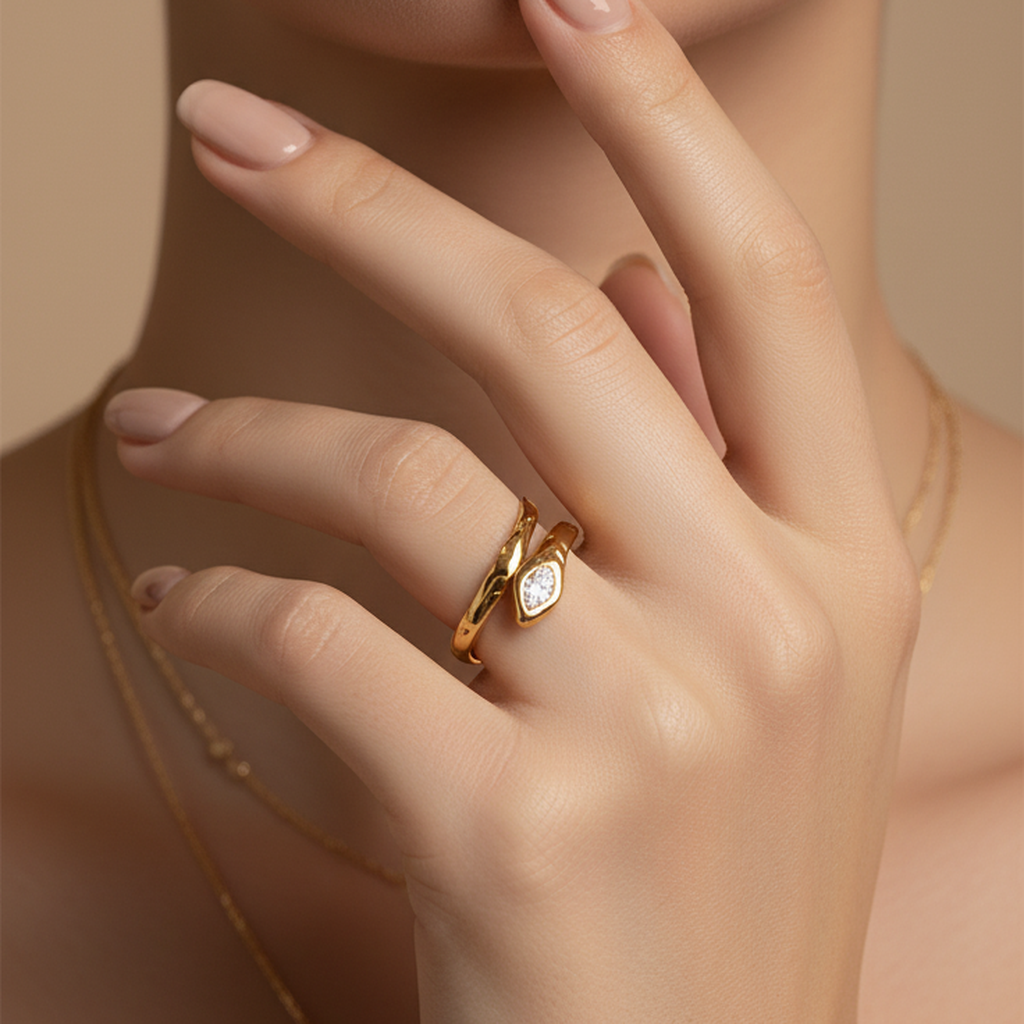 Bague Serpent Diamant
