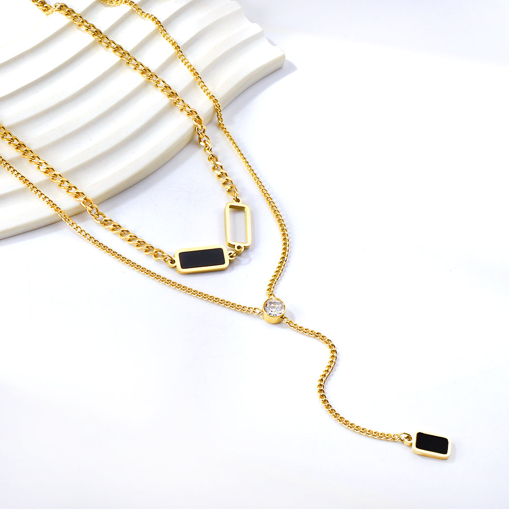Monochrome-Diamond-Drop-Chain