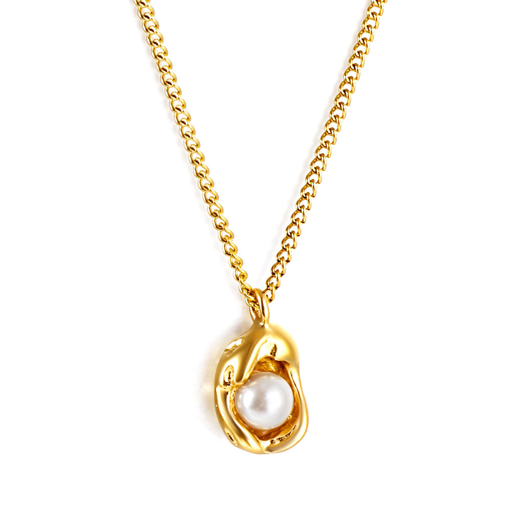 Sculptural Pearl Pendant