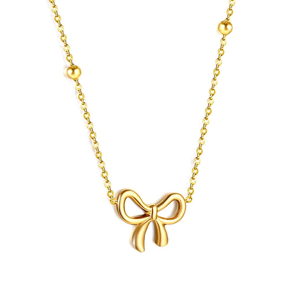 Charming-Bow-Pendant-Necklace