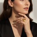 Golden-Organic-Embrace-Ring