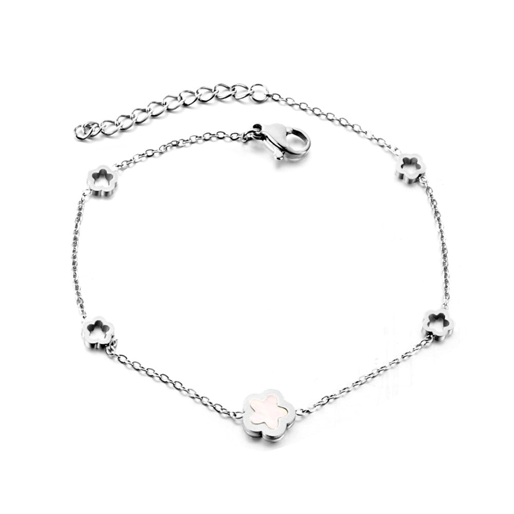 Pearl Blossom Chain Bracelet