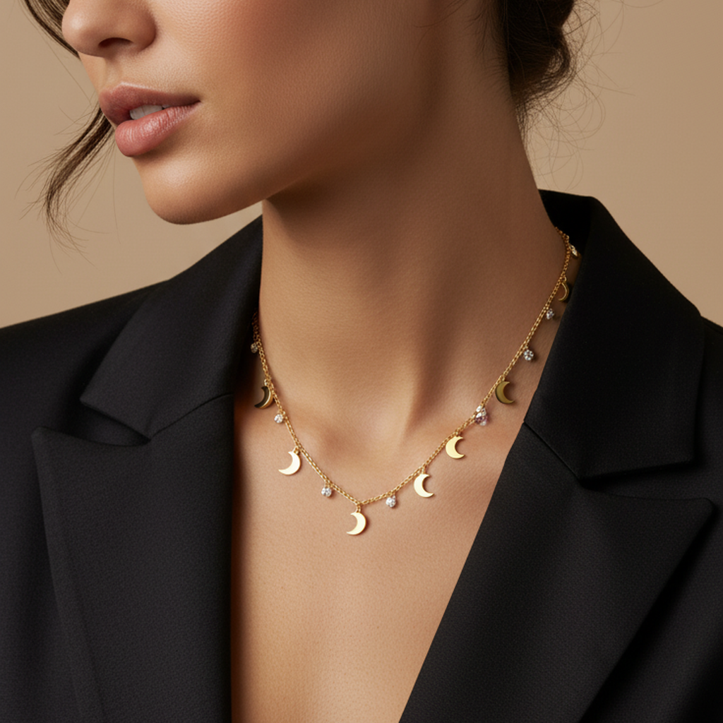 Seven Moons Diamond Necklace