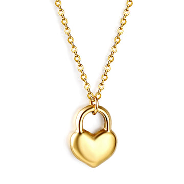 Heart-Lock-Charm-Necklace