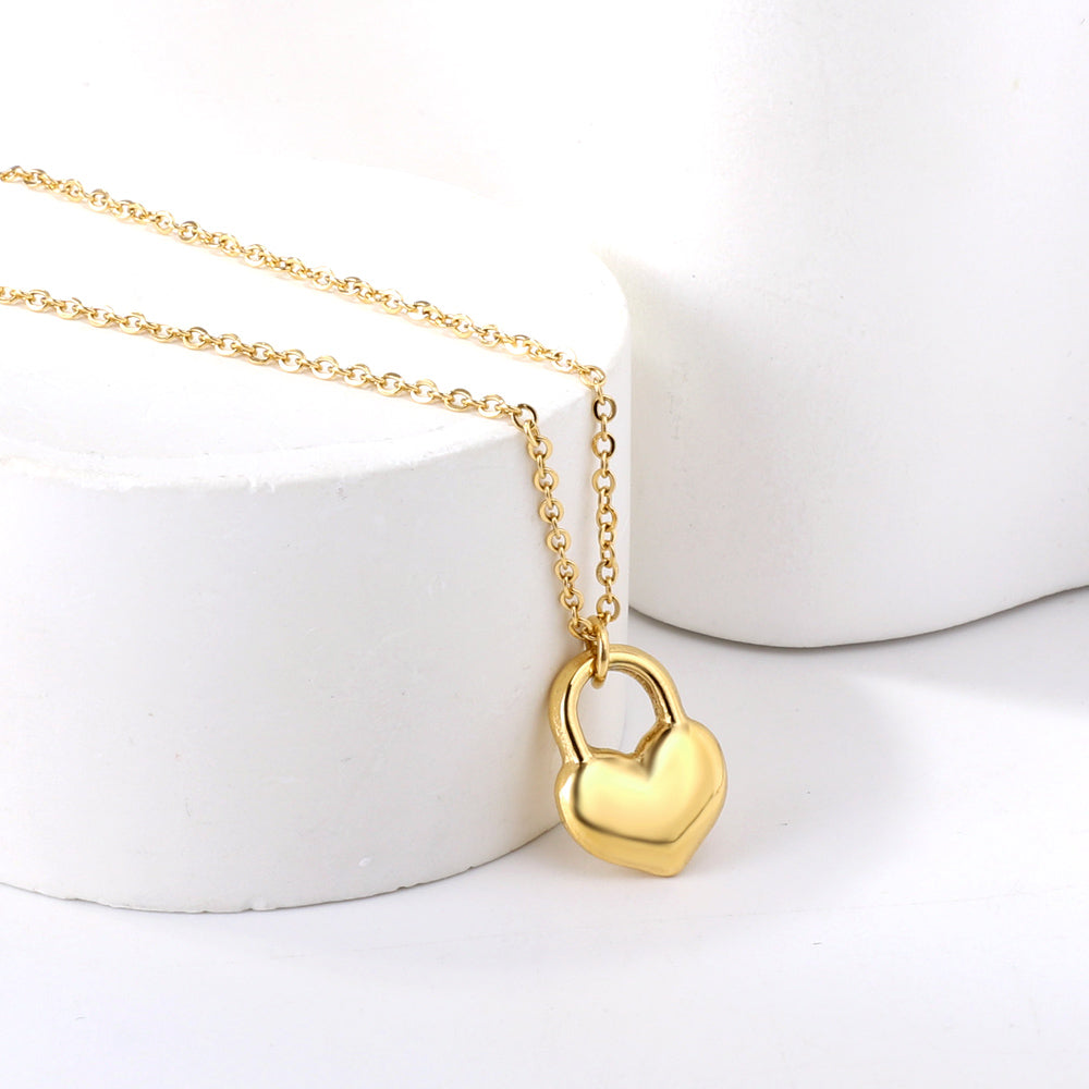Heart-Lock-Charm-Necklace