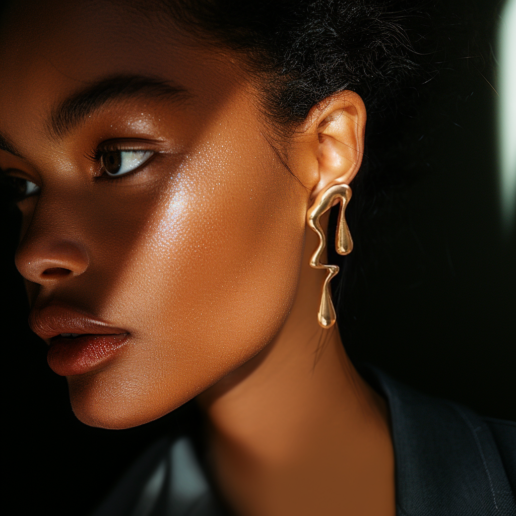 Asymmetric Drop Earrings