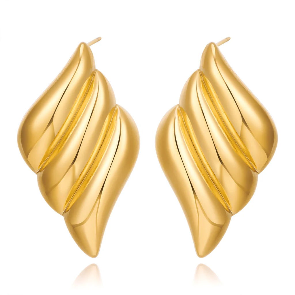 Triple-Wing-Gold-Studs