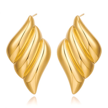 Triple-Wing-Gold-Studs