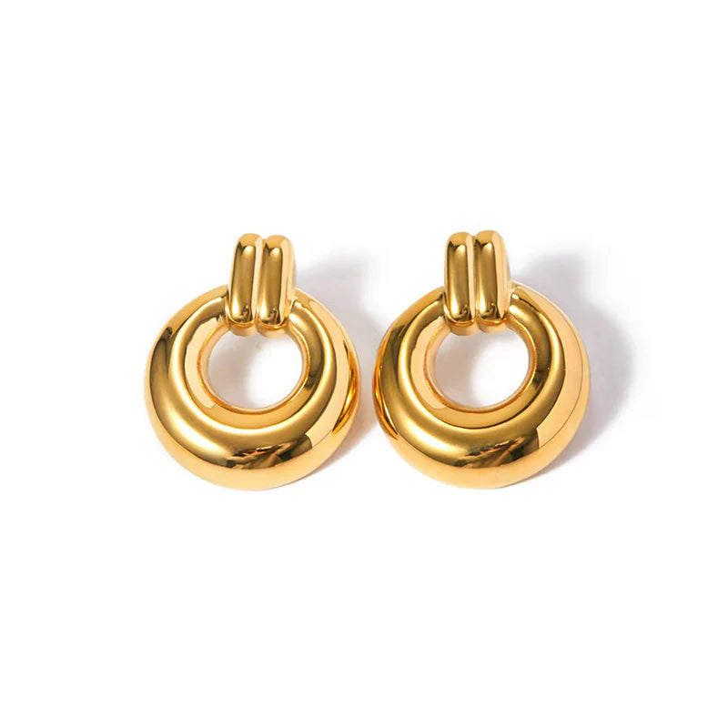 Radiant-Round-Gold-Earrings