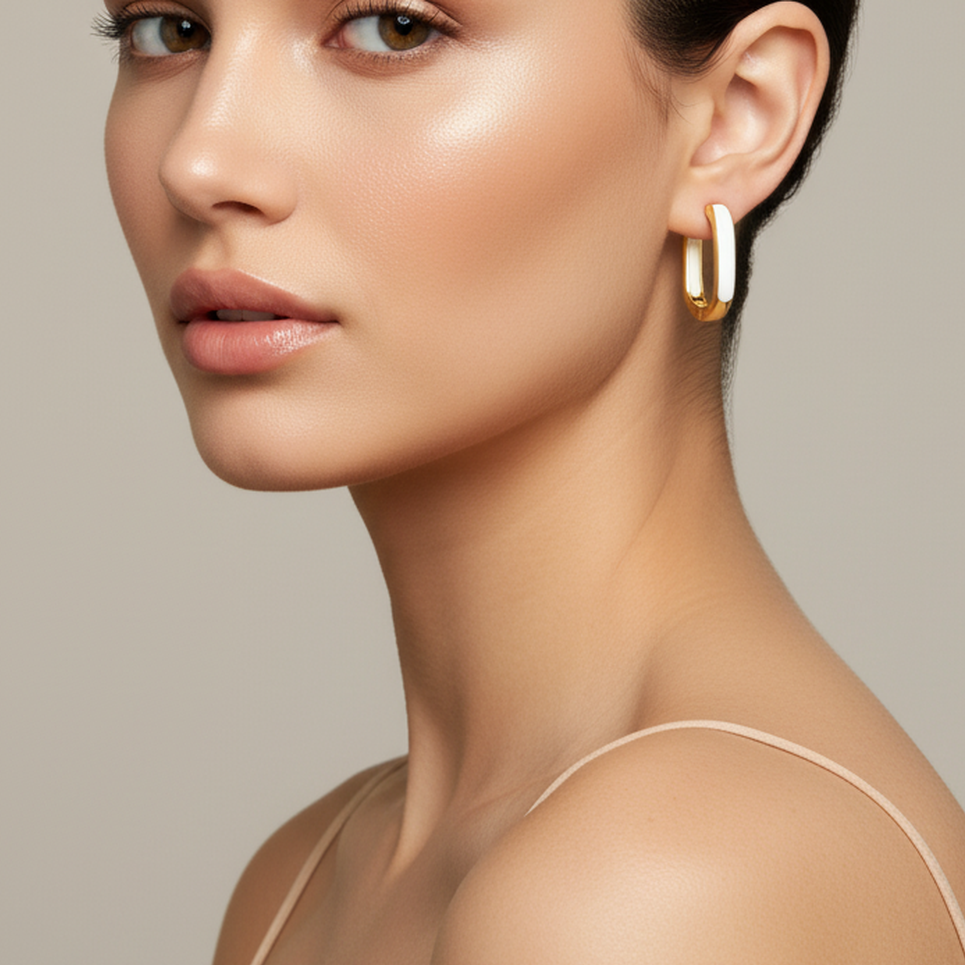 Boucles d'oreilles pendantes en U