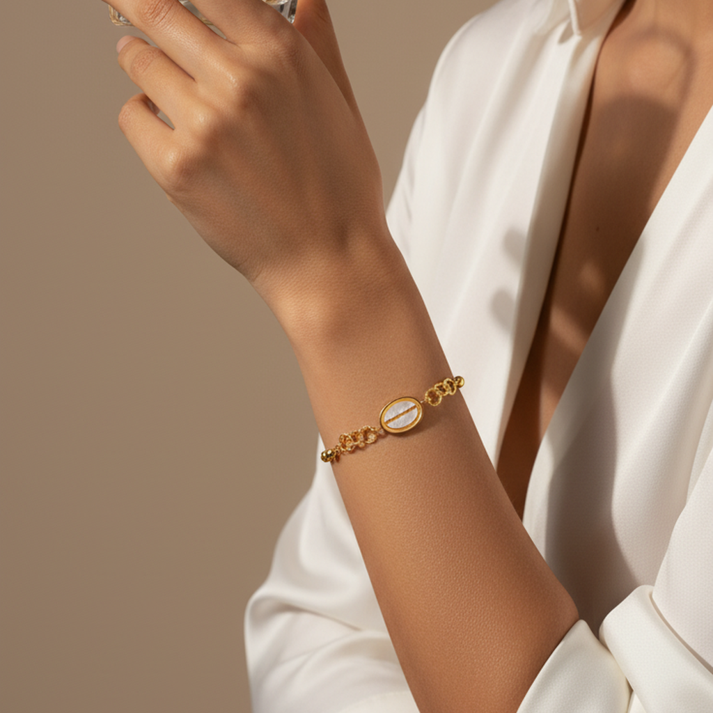 Bracelet à breloques coquillages océaniques