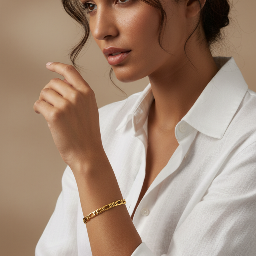 Bracelet chaîne cubaine bohème